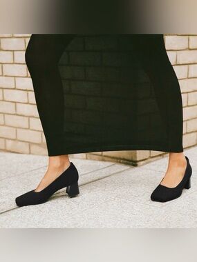 Square-Toe Margot™ Chunky Heels (Monroe) Size 36